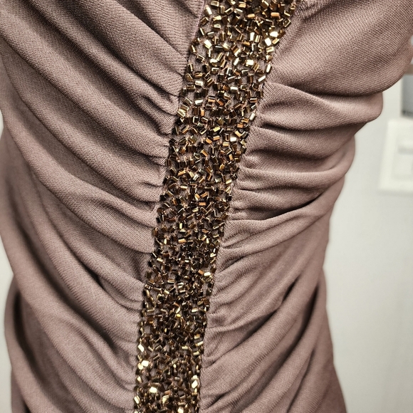 NWT Laundry by Shelli Segal brown stretch gown. 12 - Picture 4 of 16